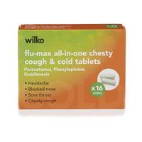 wilko flu max all in one chesty 16pk