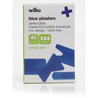 wilko blue plaster 40pk