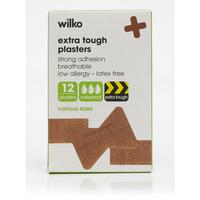 Wilko Extra Tough Plasters 12pk