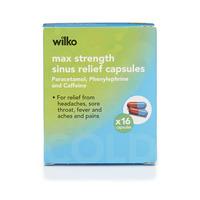 Wilko Sinus Relief Max Strength 16pk