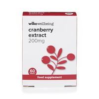 Wilko Cranberry Extract Tablets 200mg 60pk