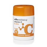 Wilko Vitamin C and Zinc Tablets 60pk