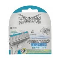 Wilkinson Quattro Titanium Sensitive (Pack of 4)