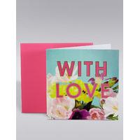 With Love Floral Card