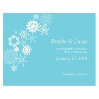 Winter Finery Save The Date Card
