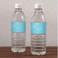 winter finery water bottle label