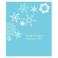 Winter Finery Rectangular Label