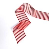 Wide Sheer Stripe Ribbon - Black