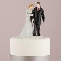 winter wonderland wedding couple figurine