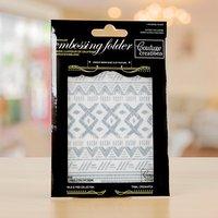 wild and free a6 embossing folder tribal crosshatch 370632
