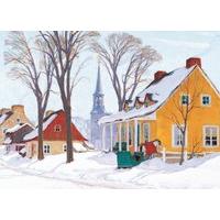 winter morning in baie st paul clarence gagnon 1000 piece christmas pu ...