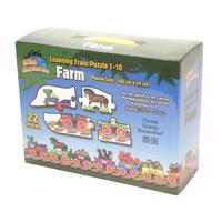 wild republic 142 x 14cm puzzlenumbertrain farm 22 pieces