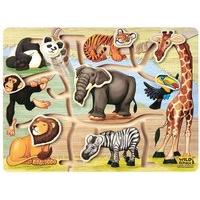 Wild Republic 40 x 30cm Wood slide puzzle Africa Animals