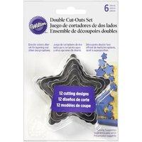 Wilton 6-Piece Star Fondant Double Cut-Outs Set 351049