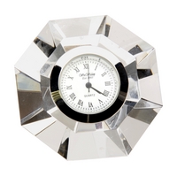 Widdop Bingham Mini Clock Octa Crystal