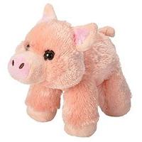 wild republic 18cm hugems pig plush toy pink