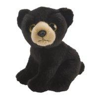 wild republic wild watcher 10243 bear plush cuddly toy 18cm black