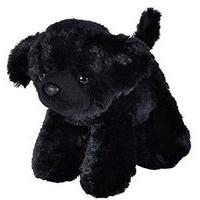 wild republic 18cm hugems labrador dog plush toy black
