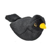 wild republic 19489 13 16cm blackbird with real bird calls plush toy