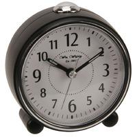 Widdop Bingham Black Silent Sweep Alarm Clock