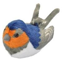 Wild Republic 19595 13 - 16cm Barn Swallow With Real Bird Calls Plush Toy