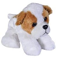 Wild Republic 18cm Hug\'ems Dog Bulldog Plush Toy (white/brown)