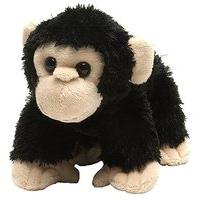 wild republic 18cm hugems chimp baby plush toy black