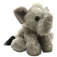 Wild Republic 18cm Hug\'ems Baby Elephant Plush Toy (grey)