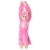 Wild Republic 18071 44cm Sweet And Sassy Hanging Monkey Plush Toy With Velcro