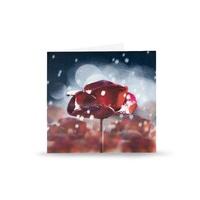 Winter Ceramic Poppy Christmas Card