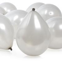 Wilko Balloons Silver Effect 8pk