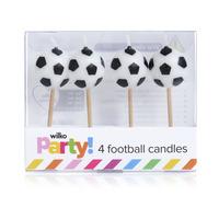 Wilko Party Football Candle Toppers