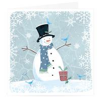 Winter Snowman Christmas Card