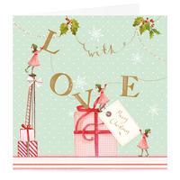 With Love Merry Christmas Card