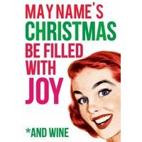 wine christmas card dm1510