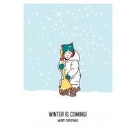 Winter Is Coming| Funny Christmas Card |CH1064