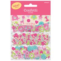 Wild At One Girl Party Confetti