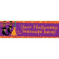 witches crew personalised party banner