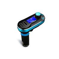 wireless hands free bluetooth car kit fm transmitter mp3 player with d ...