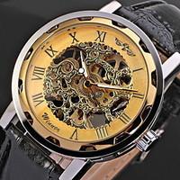 winner mens watch mechanical hollow engraving cool watch unique watch  ...