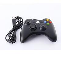 wired usb controller for pc xbox 360 black white