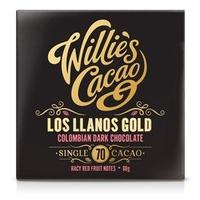 Willie\'s Colombian Gold Los Llanos 70% dark chocolate bar