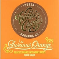 willies luscious orange dark chocolate bar