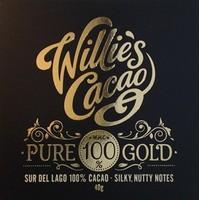 willies pure gold 100 dark chocolate bar new 65g weight