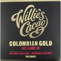 Willie\'s Colombian Gold Los Llanos 88% dark chocolate bar