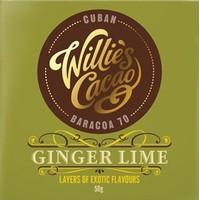 Willie\'s Ginger lime dark chocolate bar