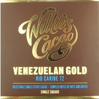 Willie\'s Venezuelan 72 Rio Caribe Superior chocolate bar
