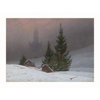 Winter Landscape By Caspar David Friedrich