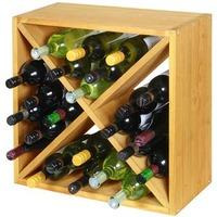 wine cellar cube light oak 300mm 24 bottle