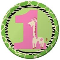 Wild At One Giraffe Paper Party Plates